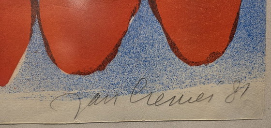 Image 1 of Jan Cremer - 'Tulips' - framed screen print 1981, small edition