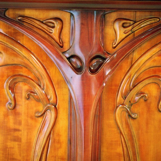 Piano di lavoro in stile Art Nouveau - Pezzo unico – Sculture, Wood (photo 4 of 9)