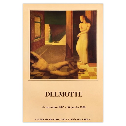 Marcel DELMOTTE Expo 88 - Galerie Isy Brachot poster 1988