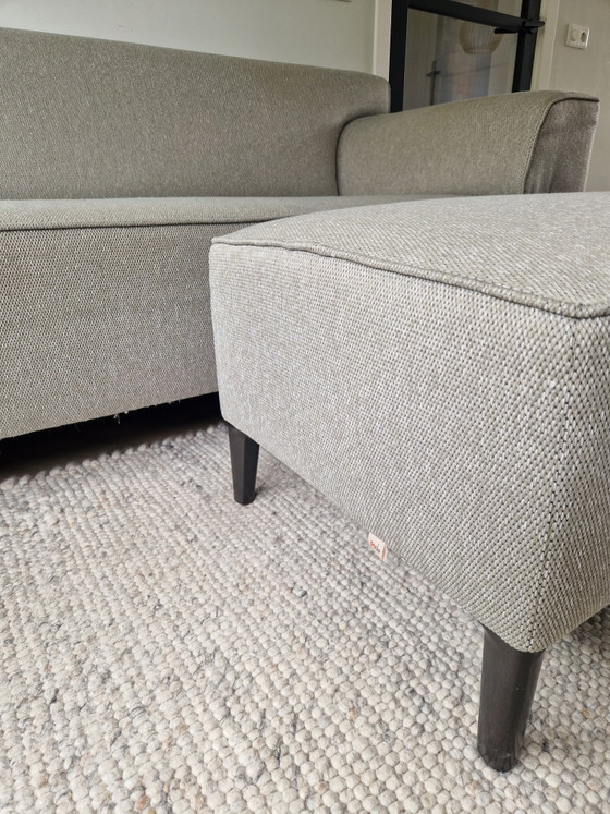 Pode Edit 3-Sitzer-Sofa + Ottomane – 3-5 Sitzer Sofas, Metal, Textile (photo 2 of 5)