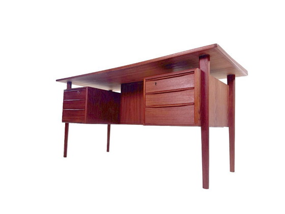 Image 1 of Vintage Danish Freestanding Desk by Peter Løvig Nielsen