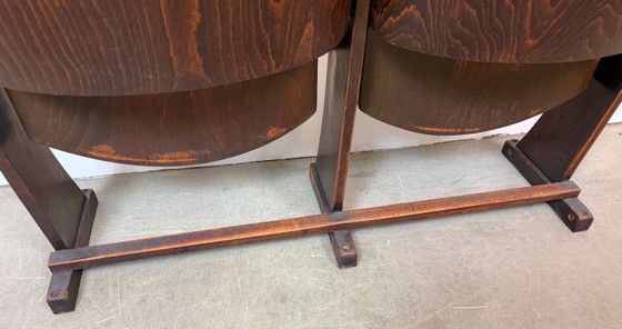 Vintage Two-Seat Cinema Bench from Thonet, 1950s – Folding chairs, Wood (photo 21 of 21)