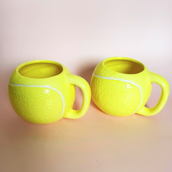 Image 1 of Theepot en kopjes voor een tennisliefhebber