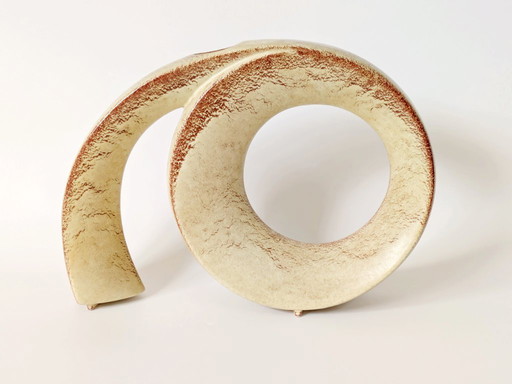 Sculptural Vase by Roberto Rigon for Bertoncello | Italian Ceramic | 1960s