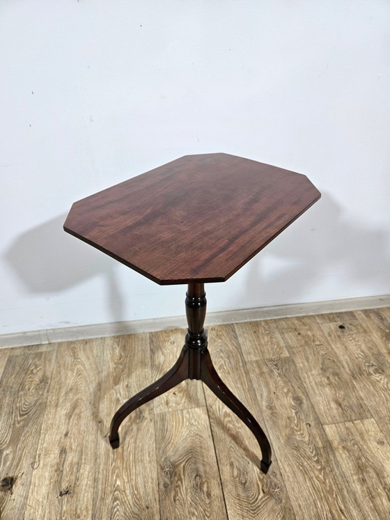 Antique Victorian Mahogany Side Table, 1800s – Wood, Hollywood Regency (photo 13 of 15)