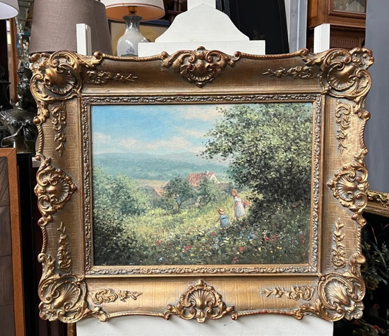 Painting Children on a walk – Paintings & Drawings, Wood (photo 4 of 9)