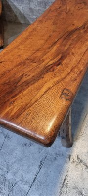 Image 1 of Vintage jaren 70 Brutalist coffee table salontafel uit Acacia hout