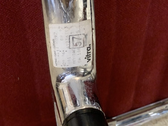 Image 1 of 4x sedie di design marca: vitra wine red