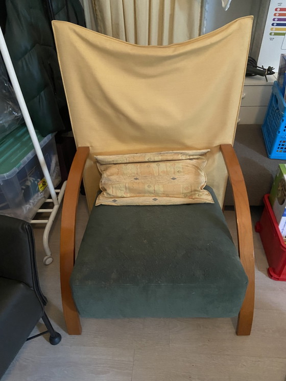 Ligne Roset Sessel, Metall, Stoff, Braun (Foto 4 von 5)