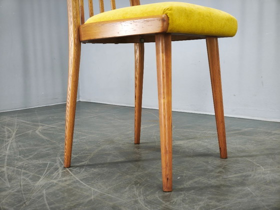 Image 1 of Ensemble de 4 chaises de salle à manger TON en hêtre, style Mid-Century, Tchécoslovaquie, années 1970