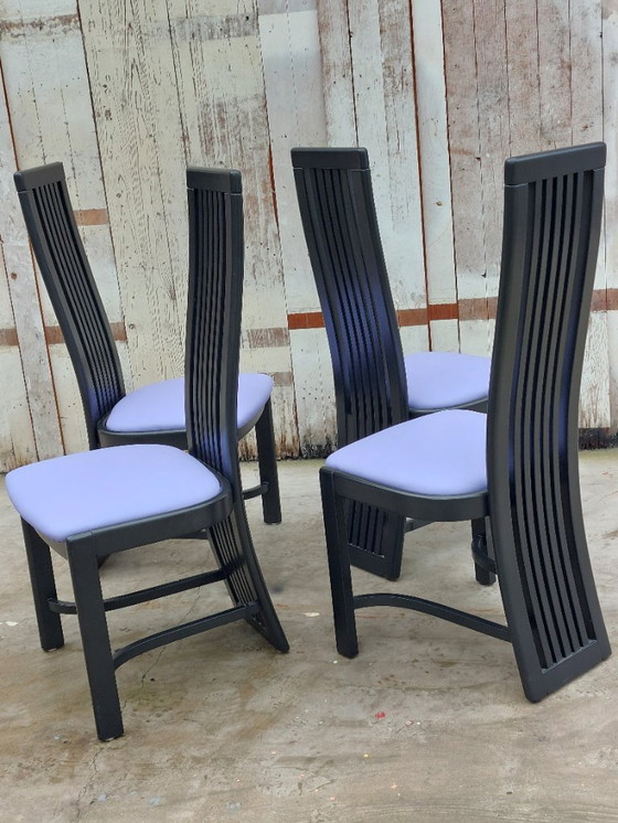 Image 1 of Sedie modello L4k 252 di Liberty, set di 4. Design