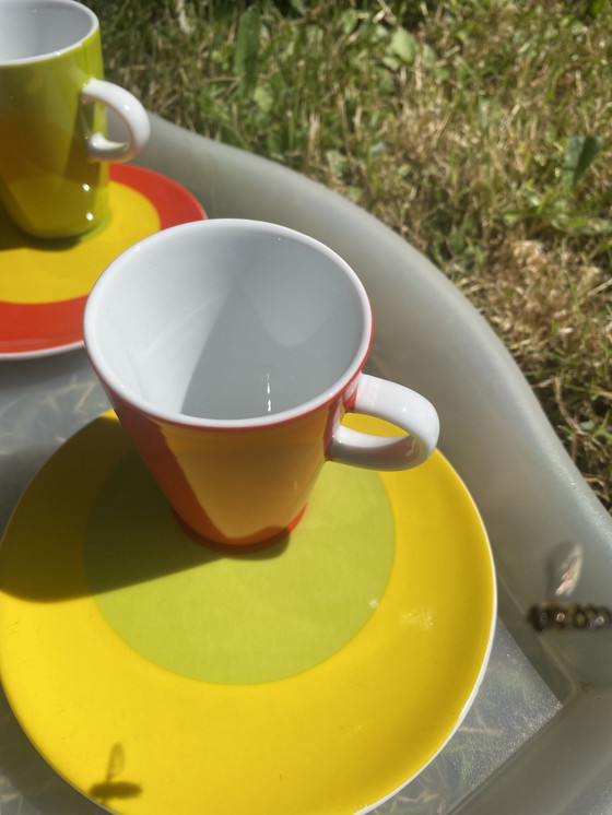 Image 1 of Lot de 6 Tasses et Soucoupes Espresso Genevieve Lethu