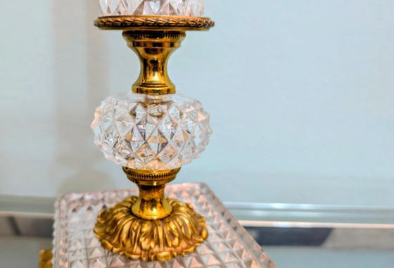 Elegante Lampada da tavolo vintage stile Hollywood Regency, anni '50-'60 – Lampade da tavolo, Crystal (photo 12 of 20)