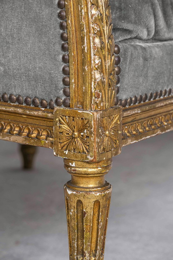 Image 1 of Prachtige bergère oorfauteuil Louis XVI