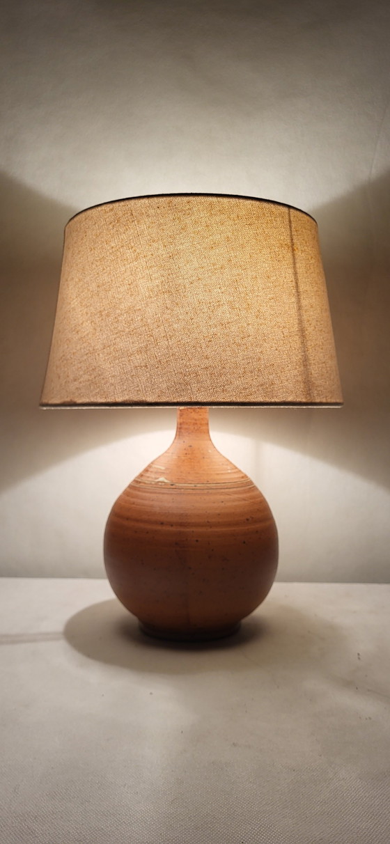 Image 1 of Stoneware Ball Lamp