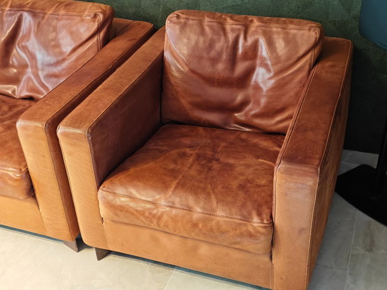 Molinari Set Sofá 2,5 Plazas + 2 Sillones – Zona de estar, Leather (photo 2 of 10)