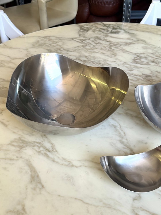 Image 1 of Set of three Bloom bowls by Georg Jensen by Helle Damkjær
