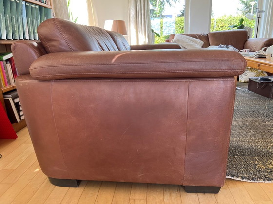 Canapé 3 places Natuzzi en cuir aniline – Leather (photo 5 of 5)