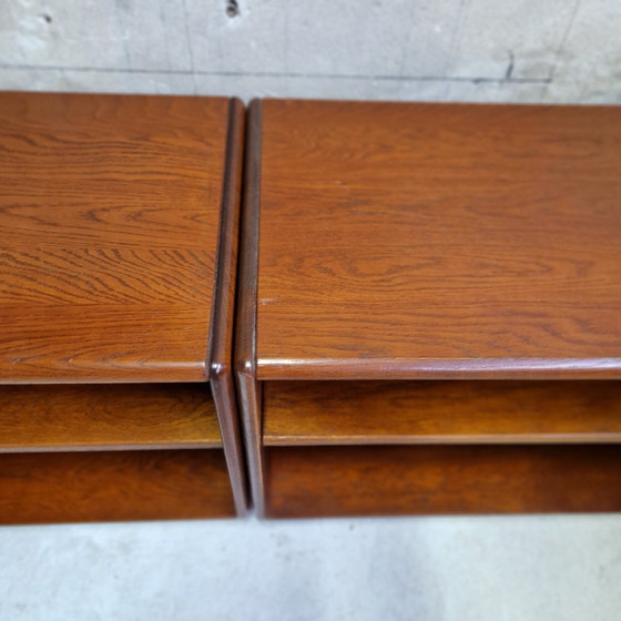 Image 1 of Set of 2 Lowboards Low Cabinets TV Cabinet 1970s