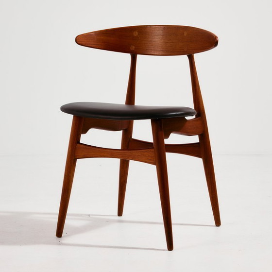 Image 1 of MK9478 CH33 sedia da pranzo in teak di Hans J. Wegner per Carl Hansen & Søn, Set di 6