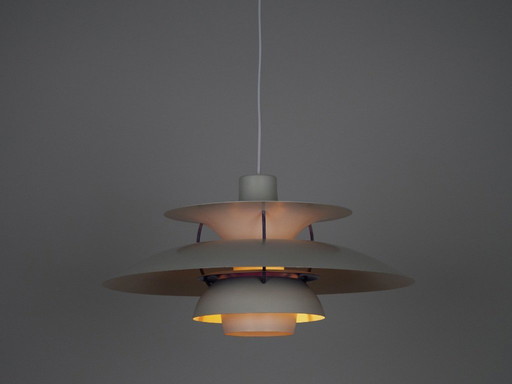 Lampada a sospensione Dansh vintage PH 5 di Poul Henningsen, Louis Poulsen, 1958