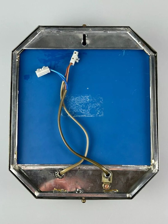 Image 1 of 60's 70's Applique murale verre & métal Vintage Space Age Design