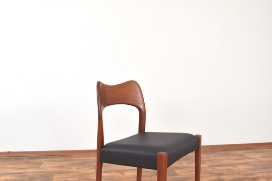 Image 1 of Mid Century Teakhouten Eetkamerstoelen Door Arne Hovmand-Olsen Voor Mogens Kold, 1960S, Set Van 4