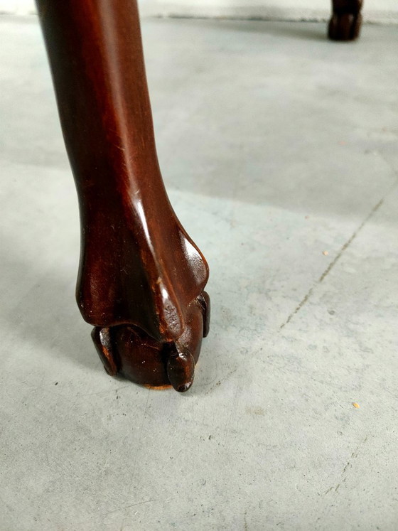 Image 1 of Tavolino antico convertibile con gambe laterali, tavolino da caffè