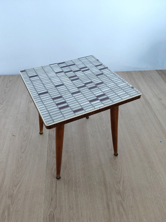 Image 1 of Opal sixties mosaic side table