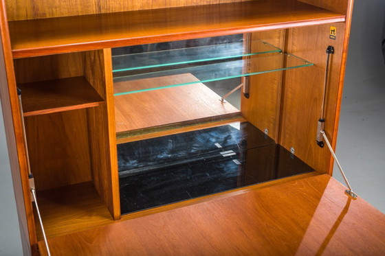 Image 1 of Grande bibliothèque vintage avec bar en teck par Heinrich Riestenpatt, 1960s