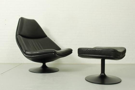 Image 1 of Sillón Artifort F588 y otomana P585 de Geoffrey Harcourt, década de 1960