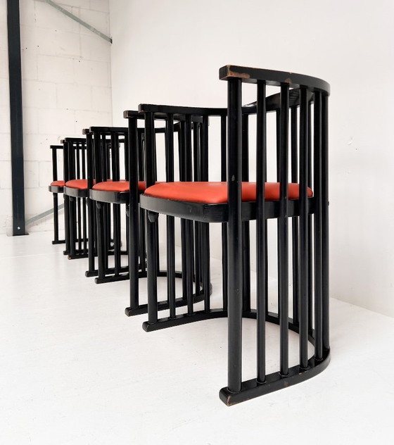 Image 1 of Conjunto de 4 sillas modelo 728 de Josef Hoffmann, 1906