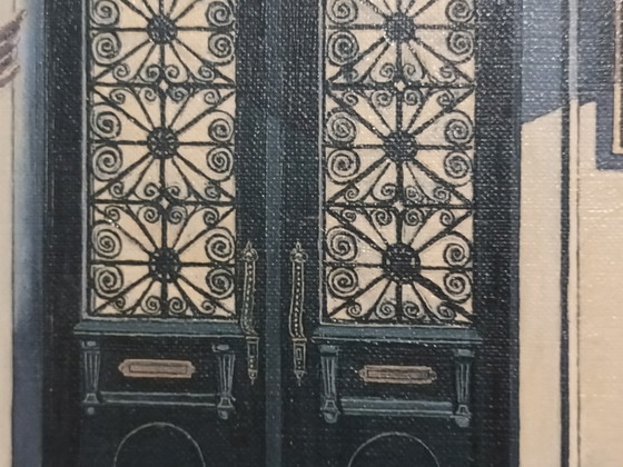 Hand-painted Reproduction P. Delvaux – Paintings & Drawings, Wood, Canvas (photo 6 of 10)