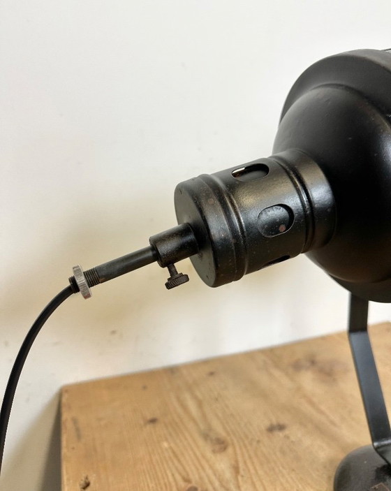 Image 1 of Lampe de table projecteur de théâtre noir vintage, années 1960