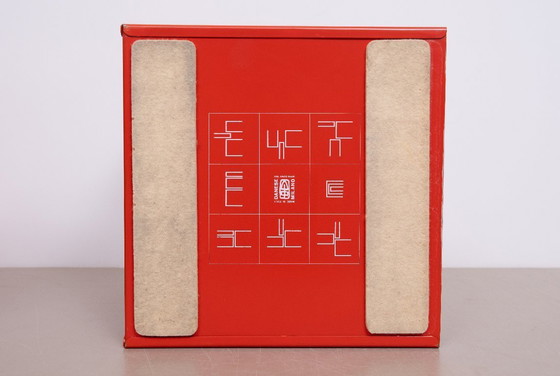 Image 1 of Enzo Mari Modular Metal LP Record Holder set of 3 1965 Italy