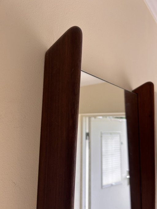 Wandspiegel mit Ablage, Vintage 70er, skandinavischer Stil