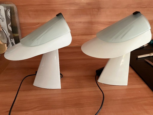 Pair of vintage Lumina "Artu" table lamps, designed by Bruno Negretti, Italy, 1970s/80s – tafellampen, Metal (photo 2 of 8)