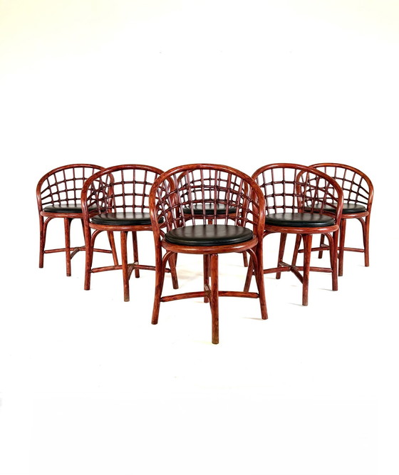 Image 1 of 6 sedie da pranzo vintage Manou anni '60