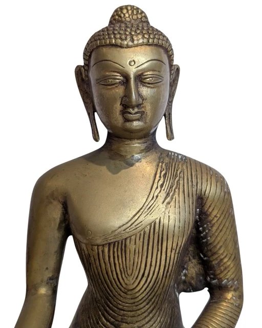 Bronze Buddha mit Elefantenbasis – Shakyamuni – Bildhauerei (photo 2 of 11)