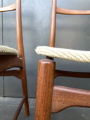 4 sedie slanciate in legno tropicale