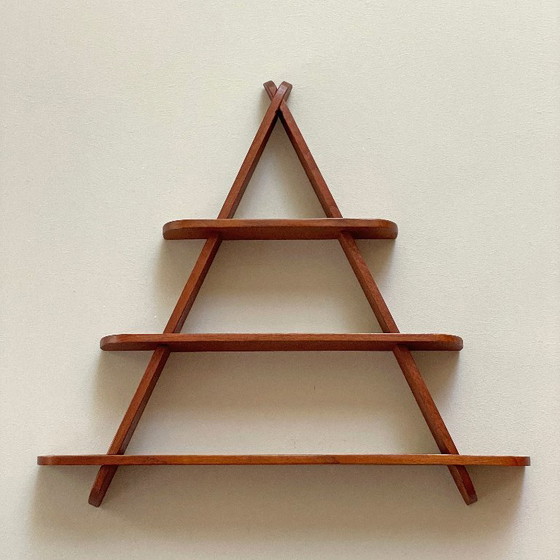 Teak Houten Wandrekje Scandinavisch Mid Century Design Vintage Retro – Wood (photo 13 of 17)