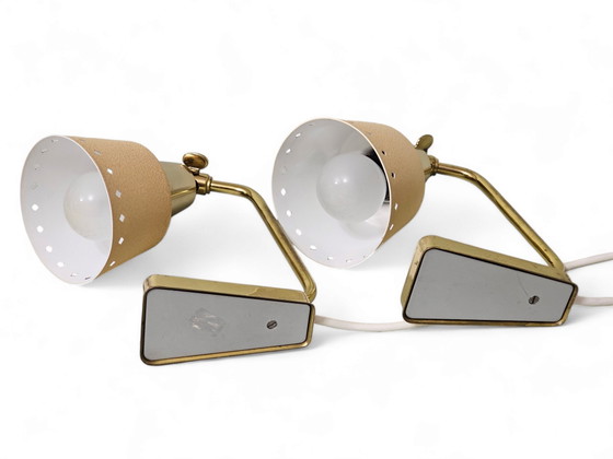 Image 1 of Paire de lampes de chevet, ERPEES par Robert Pfäffle, années 1950