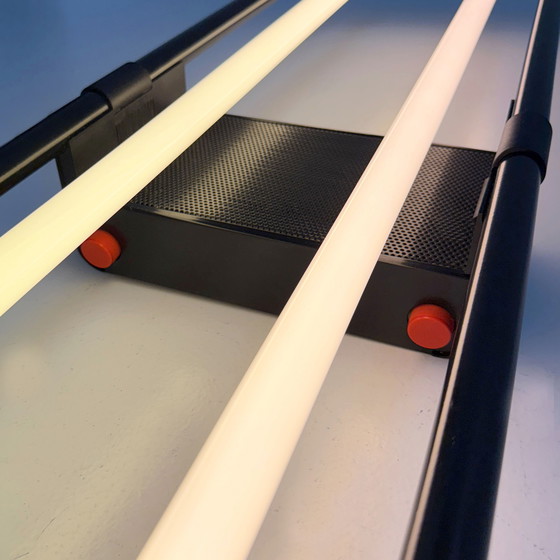 Image 1 of Lampada da parete al neon nero di Gian N. Gigante per Zerbetto, anni '80