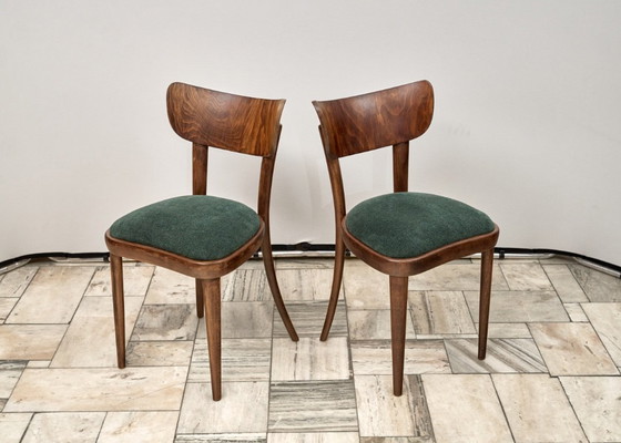 Image 1 of Satz von 4 Thonet-Stühlen, 1950er Jahre, Tschechoslowakei