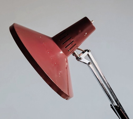 Image 1 of Terry Hala architectural industrial  table lamp. by H. Busquet for Hala,