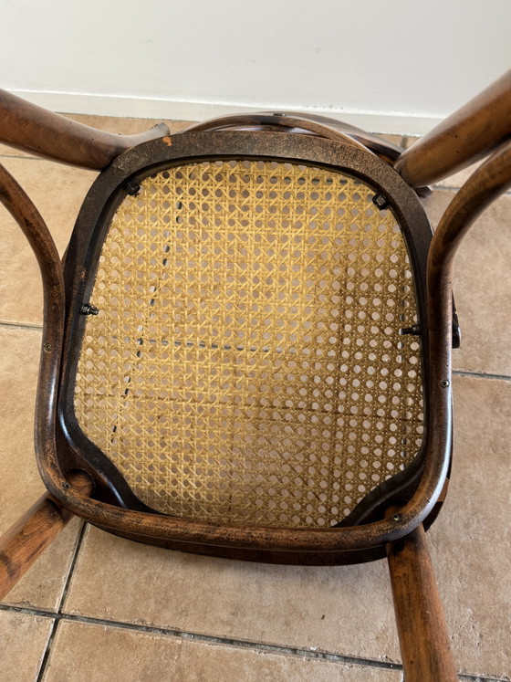 Klassieke Houten Kruisrug Stoel - Klassieke Houten Kruisrug Stoel – Eetkamerstoelen, Rattan, Wood (photo 15 of 15)