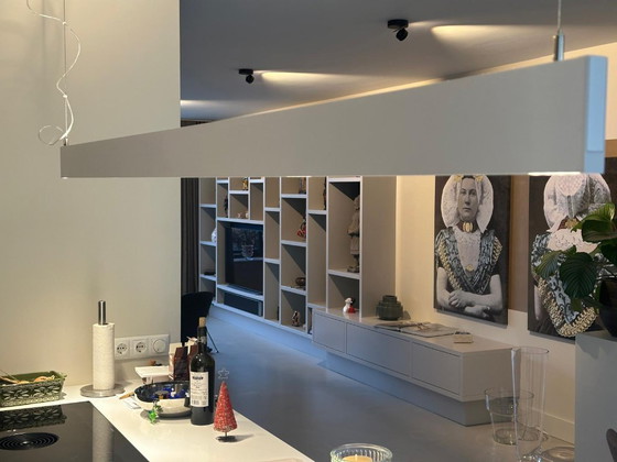 Image 1 of B Dutch design hanglamp led linear light slim mat wit 240