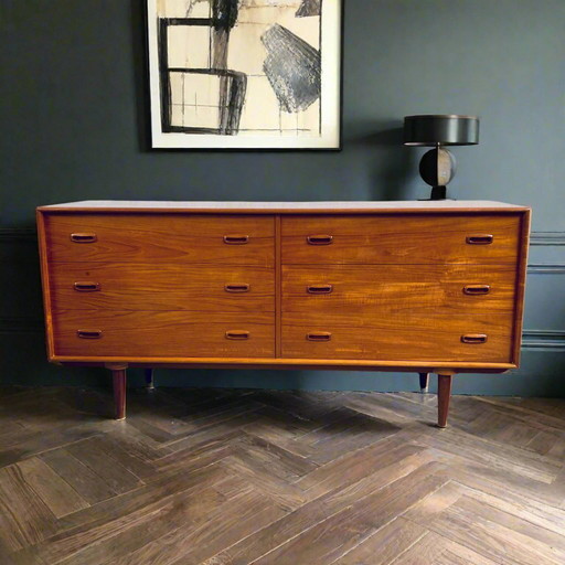 Danish Design Lowboard Chest of Drawers