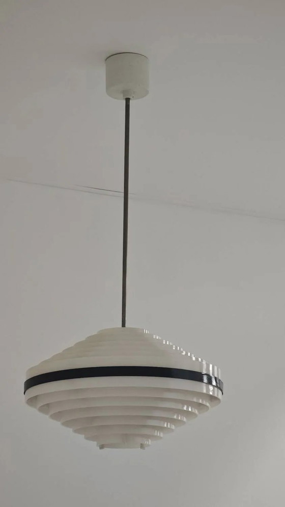 Lampada a Sospensione UFO Space Era Cecoslovacchia 1970 – Lampade a sospensione, Metal, Plastic, Space Age (photo 26 of 29)