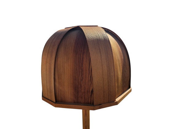 Image 1 of GB Solbackens Svarveri - grenenfineer - vloerlamp - Zweden - 1970's